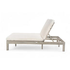 Chaise longue à 2 positions réglables, plateaux pliants pour la piscine, le patio