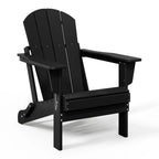 Chaise Adirondack pliante d'extérieur tout temps Polytrends Laguna résistante à la décoloration pour patio