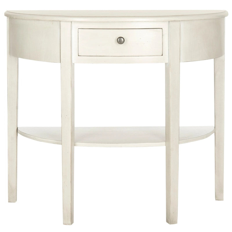 SAFAVIEH Sabina Table Console Bouleau Blanc Cassé - 33.9 x 14.4 x 30.1 - 34Lx14Px30H