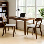 Chaises de salle à manger en bois massif de style moderne du milieu du siècle, lot de 2, pour salle à manger, restaurant ou salon - Panipeachy