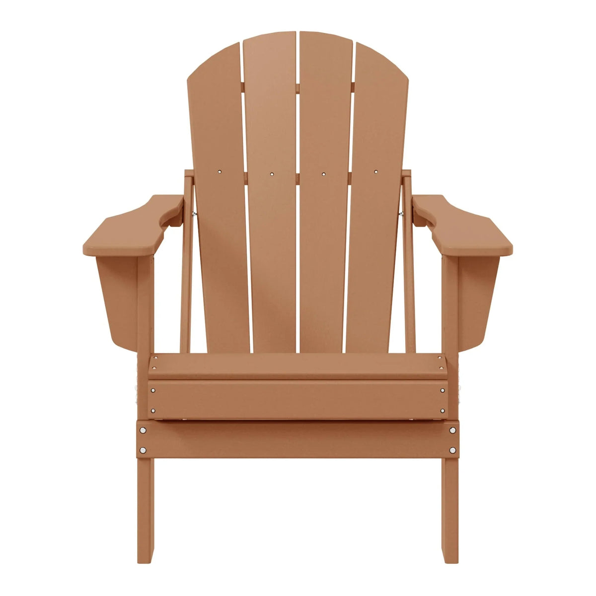 Chaise Adirondack pliante d'extérieur tout temps Polytrends Laguna résistante à la décoloration pour patio