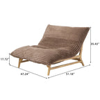 Fauteuil poire grand format, fauteuil poire moelleux avec cadre en bois massif, chaise longue confortable avec rembourrage en duvet