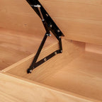 Canapé beige en coton JASIWAY avec structure en bois