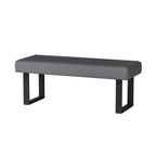 Ensemble de salle à manger Lillian 3 pièces gris brillant Somette avec table, coin repas et banc