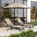 Lot de 2 chaises longues de jardin, transat inclinable réglable sur 5 positions, tissu Textilène, chaise longue de piscine de 193 cm pour terrasse, jardin et bord de piscine
