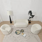 Fauteuil pivotant rembourré KINWELL de 86 cm de large (lot de 2)