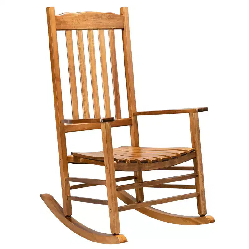 Karl Home | Fauteuil à bascule de patio en bois massif de 24 pouces