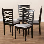 Ensemble de 4 chaises de salle à manger modernes et contemporaines