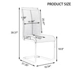Chaises de salle à manger modernes en similicuir PU, lot de 4