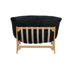 Fauteuil poire grand format, fauteuil poire moelleux avec cadre en bois massif, chaise longue confortable avec rembourrage en duvet