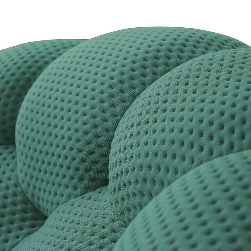 2 PIÈCES Canapé bulle rembourré en tissu nid d’abeille 3D, canapé bulle 3 places et fauteuil individuel pour salon