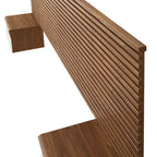 Rendu d'une tête de lit King murale et de tables de nuit modernes