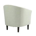 Lot de 2 fauteuils club modernes en lin style tonneau