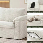 Canapé Dyonery 86 Cloud, assise profonde et accoudoirs larges, cadre robuste, design ergonomique respirant