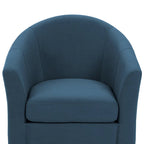 Lot de 2 fauteuils d’appoint modernes pivotants en forme de tonneau, rembourrés, pour le salon