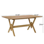 Ensemble de salle à manger Christopher Knight Home Simon 5 pièces en bois d'hévéa de style milieu de siècle avec chaises rembourrées en tissu bouclé