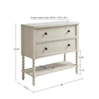 Console 2 tiroirs style ferme
