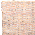 Lot de 2 chaises de salle à manger en osier naturel 48L x 56P x 104H cm, style bohème côtier