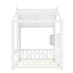Lit cabane cabane Montessori pour enfant avec étagère de rangement - ModernLuxe