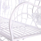 Banc de jardin classique en métal 2 places Alpine Corporation 44 L pour intérieur/extérieur