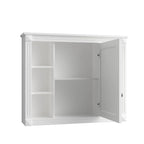 Meuble-lavabo moderne de 36 po avec vasque et armoire à miroir, 2 portes et 2 tiroirs