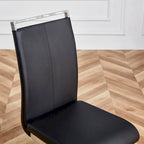 Chaises de salle à manger modernes en similicuir PU, lot de 4