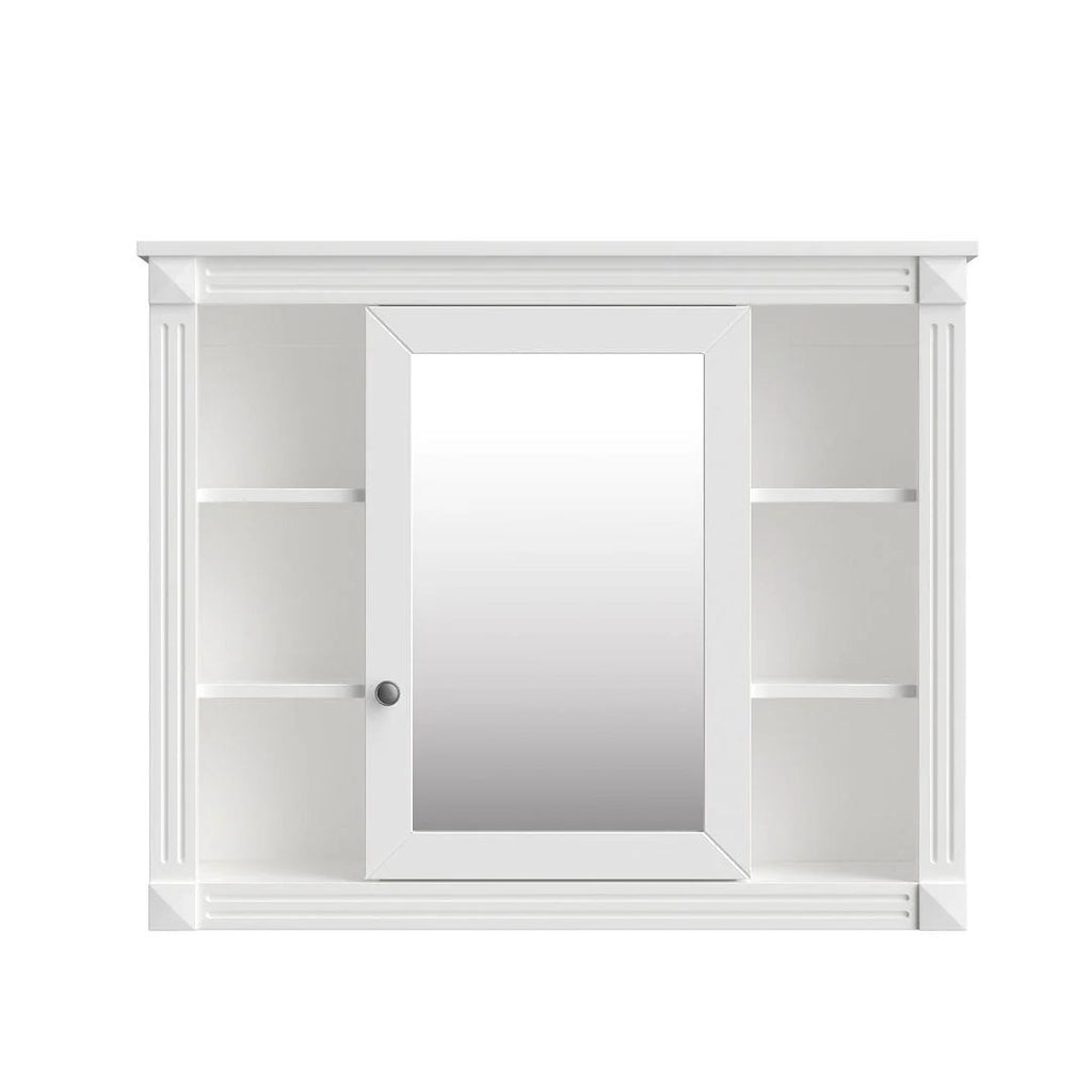 Meuble-lavabo moderne de 36 po avec vasque et armoire à miroir, 2 portes et 2 tiroirs