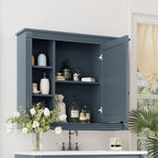 Meuble-lavabo moderne de 36 po avec vasque et armoire à miroir, 2 portes et 2 tiroirs
