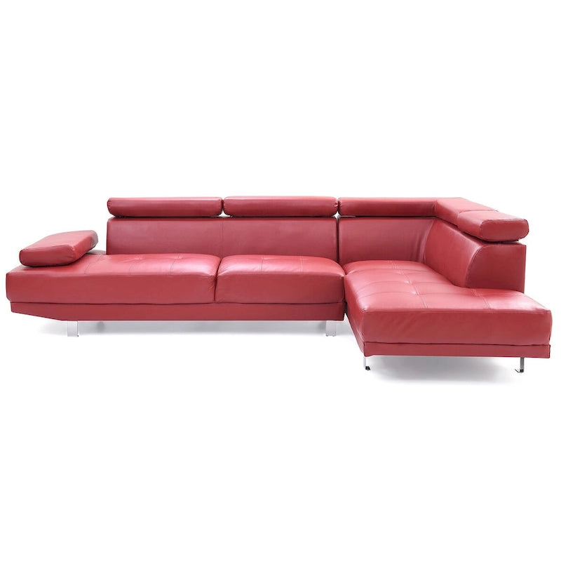 Canapé sectionnel en L 2 pièces en similicuir Riveredge de 277 cm de large - 76L x 109W x 28H