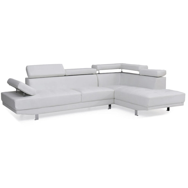 Canapé sectionnel en L 2 pièces en similicuir Riveredge de 277 cm de large - 76L x 109W x 28H
