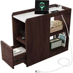 Table de chevet, table de chevet multifonctionnelle, adaptée à la maison