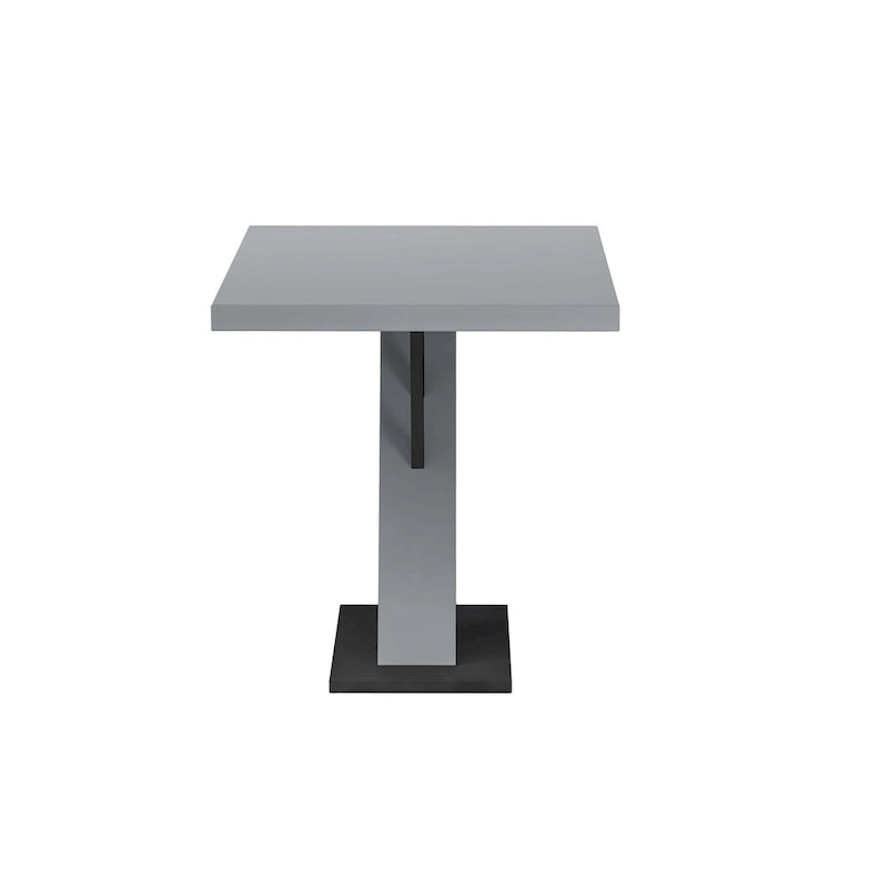 Ensemble de salle à manger Lillian 3 pièces gris brillant Somette avec table, coin repas et banc
