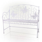 Banc de jardin classique en métal 2 places Alpine Corporation 44 L pour intérieur/extérieur