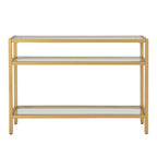 Carolina Living Chrysalis - Console 3 plateaux en verre - Or