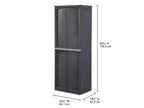 Lot de 2 armoires de rangement de garage Sterilite à 4 étagères réglables, gris