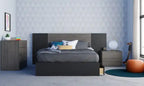 Commode à 4 tiroirs Bark Grey, Bois d'ingénierie avec finition stratifiée