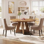 Table à manger ronde de 120 cm pour 4 personnes