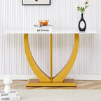 Console en verre rectangulaire, moderne et simple