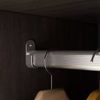 Hitow Armoire de rangement double tiroir avec portes miroir et zones de rangement