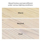 Plank+Beam 46 Table Console Moderne en Bois Massif, Table d'Entrée Étroite, Derrière le Canapé