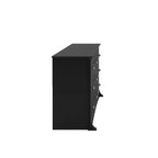 Commode Traditionnelle à 6 Tiroirs Marron Foncé/Noir – Simple