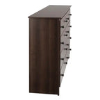 Commode Double Traditionnelle Brun Foncé à 8 Tiroirs