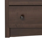 Commode Double Traditionnelle Brun Foncé à 8 Tiroirs