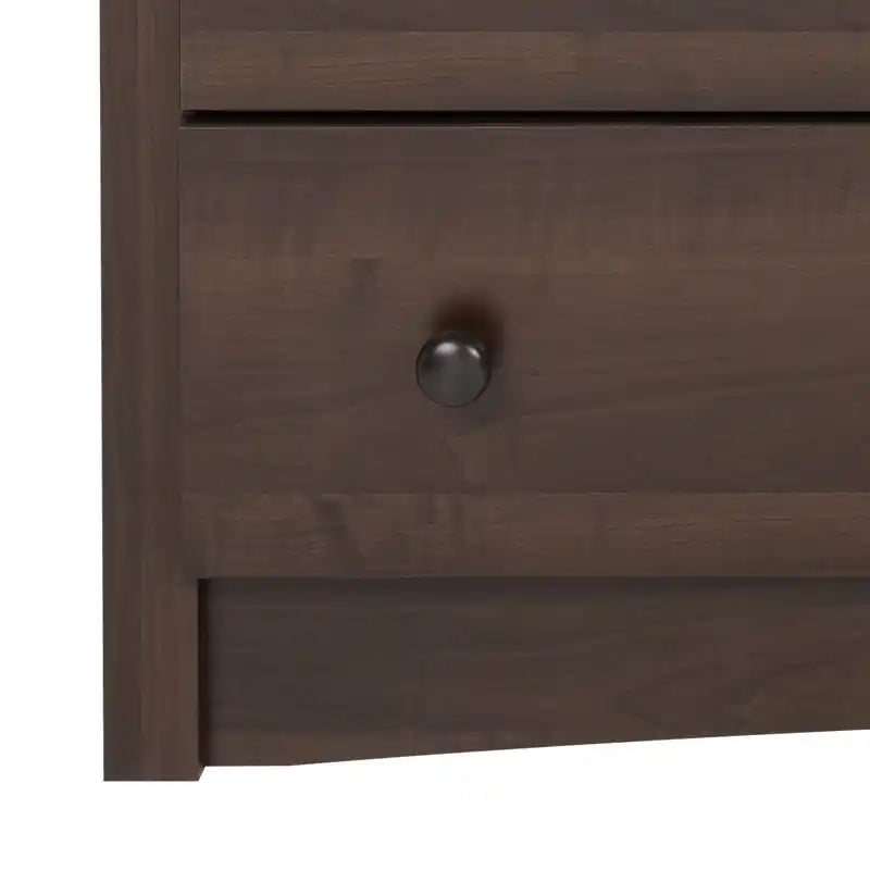 Commode Double Traditionnelle Brun Foncé à 8 Tiroirs