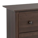 Commode Double Traditionnelle Brun Foncé à 8 Tiroirs