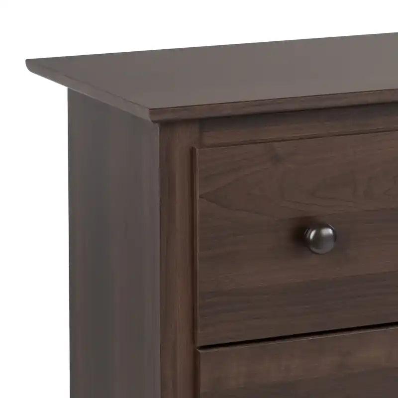 Commode Double Traditionnelle Brun Foncé à 8 Tiroirs