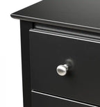 Commode noire slim 6 tiroirs – Style moderne, simple
