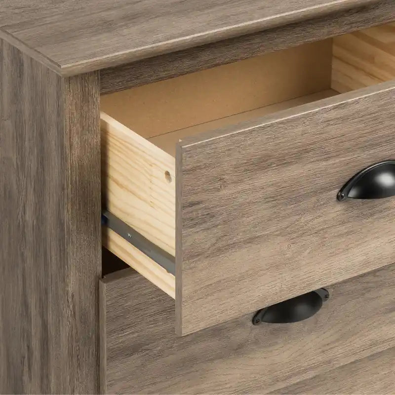 Commode haute grise à 6 tiroirs – Simple