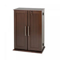 Locking Media Storage Cabinet with Shaker Doors