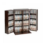 Meuble de rangement multimédia verrouillable avec portes style Shaker